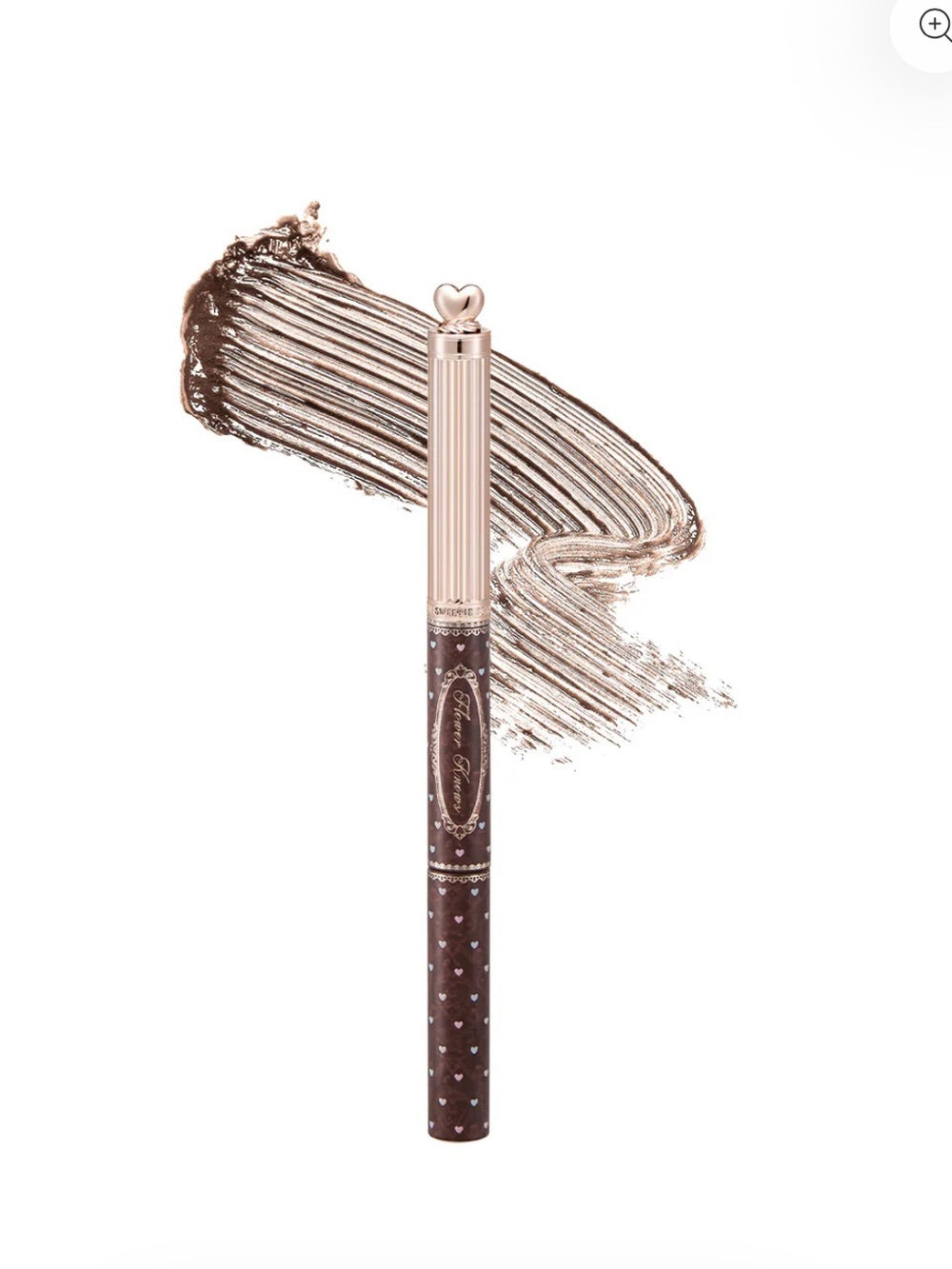 Cute Heart-Top Brown Eyebrow Pencil — Smooth Brown Shade
